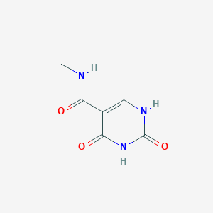 molecular formula C6H7N3O3 B12916648 N-Methyl-2,4-dioxo-1,2,3,4-tetrahydropyrimidine-5-carboxamide CAS No. 876-96-0