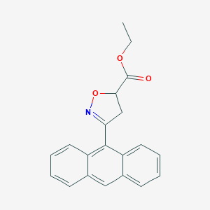 Ethyl 3-(anthracen-9-YL)-4,5-dihydro-1,2-oxazole-5-carboxylate