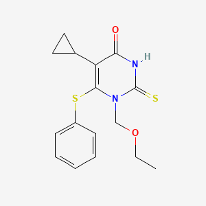 5-Cyclopropyl-1-ethoxymethyl-6-(phenylthio)-2-thiouracil