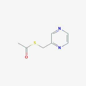 S-(pyrazin-2-ylmethyl) ethanethioate