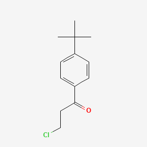 molecular formula C13H17ClO B1291671 1-(4-叔丁基苯基)-3-氯丙انون-1 CAS No. 28547-33-3