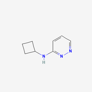 molecular formula C8H11N3 B12916733 N-cyclobutylpyridazin-3-amine CAS No. 1010422-13-5