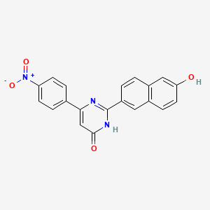 6-(4-Nitrophenyl)-2-(6-oxonaphthalen-2(6H)-ylidene)-2,3-dihydropyrimidin-4(1H)-one