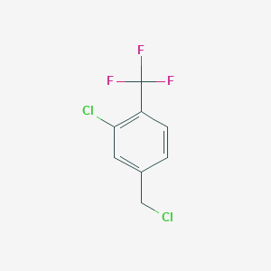 molecular formula C8H5Cl2F3 B1291675 3-Chloro-4-(trifluoromethyl)benzyl chloride 