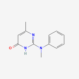 4(1H)-Pyrimidinone, 6-methyl-2-(methylphenylamino)-