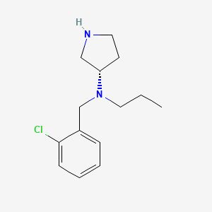 molecular formula C14H21ClN2 B12916829 3-Pyrrolidinamine, N-[(2-chlorophenyl)methyl]-N-propyl-, (3S)- CAS No. 820980-35-6