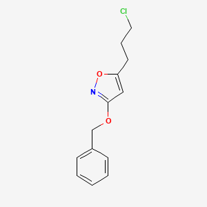 3-(Benzyloxy)-5-(3-chloropropyl)-1,2-oxazole