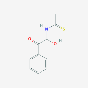 N-(1-hydroxy-2-oxo-2-phenylethyl)ethanethioamide