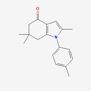 4H-Indol-4-one, 1,5,6,7-tetrahydro-2,6,6-trimethyl-1-(4-methylphenyl)-