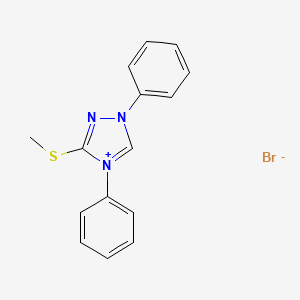 3-(Methylthio)-1,4-diphenyl-4H-1,2,4-triazol-1-ium bromide