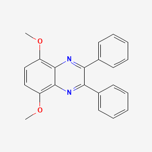 molecular formula C22H18N2O2 B12916937 5,8-Dimethoxy-2,3-diphenylquinoxaline CAS No. 19506-24-2