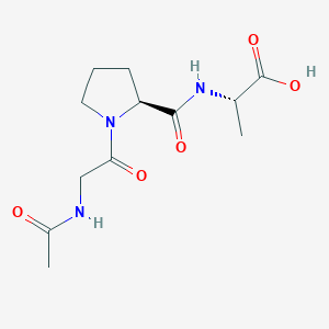 (2S)-2-[[(2S)-1-(2-acetamidoacetyl)pyrrolidine-2-carbonyl]amino]propanoic acid