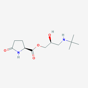 (S)-(S)-3-(tert-Butylamino)-2-hydroxypropyl 5-oxopyrrolidine-2-carboxylate