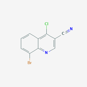 molecular formula C10H4BrClN2 B1291699 8-Bromo-4-chloro-quinoline-3-carbonitrile CAS No. 936497-82-4