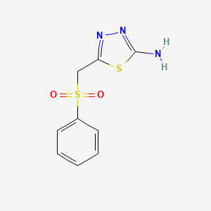 5-[(Benzenesulfonyl)methyl]-1,3,4-thiadiazol-2-amine