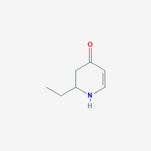 molecular formula C7H11NO B12917032 2-Ethyl-2,3-dihydropyridin-4(1H)-one CAS No. 201667-14-3