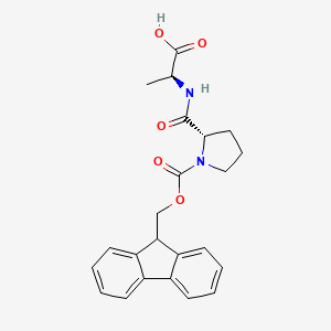 (S)-2-((S)-1-(((9H-Fluoren-9-yl)methoxy)carbonyl)pyrrolidine-2-carboxamido)propanoic acid