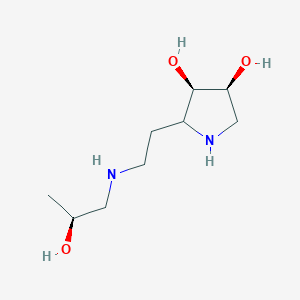 (3R,4S)-2-(2-(((S)-2-Hydroxypropyl)amino)ethyl)pyrrolidine-3,4-diol