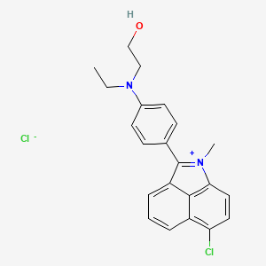 6-Chloro-2-(4-(ethyl(2-hydroxyethyl)amino)phenyl)-1-methylbenz(cd)indolium chloride