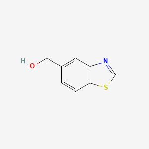 molecular formula C8H7NOS B1291708 Benzo[d]thiazol-5-ylmethanol CAS No. 394223-37-1