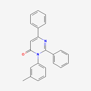 molecular formula C23H18N2O B12917105 2,6-diphenyl-3-(m-tolyl)pyrimidin-4(3H)-one CAS No. 89069-83-0