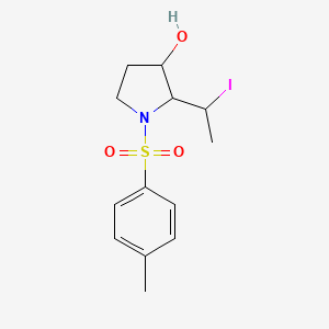 2-(1-Iodoethyl)-1-(4-methylbenzene-1-sulfonyl)pyrrolidin-3-ol