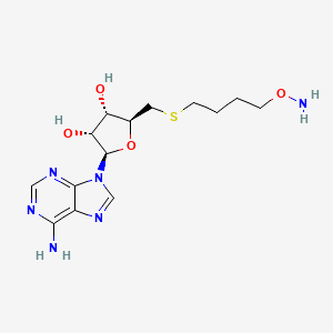 (2S,3S,4R,5R)-2-(4-aminooxybutylsulfanylmethyl)-5-(6-aminopurin-9-yl)oxolane-3,4-diol