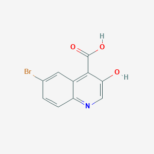 molecular formula C10H6BrNO3 B1291713 6-Bromo-3-hydroxyquinoline-4-carboxylic acid CAS No. 552330-93-5