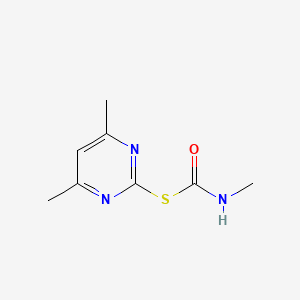 Carbamothioic acid, methyl-, S-(4,6-dimethyl-2-pyrimidinyl) ester