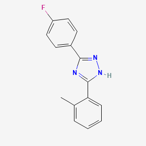 s-Triazole, 5-(p-fluorophenyl)-3-(o-tolyl)-