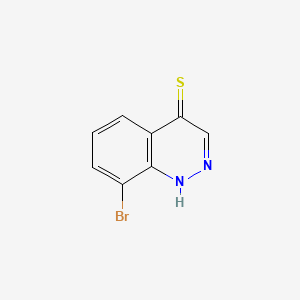 molecular formula C8H5BrN2S B12917150 8-Bromo-4-cinnolinethiol CAS No. 876-77-7