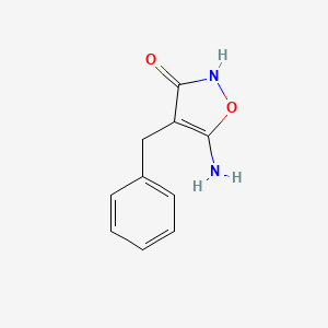 molecular formula C10H10N2O2 B12917154 5-Amino-4-benzylisoxazol-3(2H)-one CAS No. 881-25-4