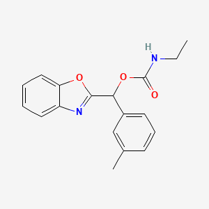 (1,3-Benzoxazol-2-yl)(3-methylphenyl)methyl N-ethylcarbamate