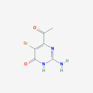 6-Acetyl-2-amino-5-bromopyrimidin-4(1h)-one