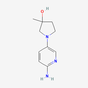 1-(6-Aminopyridin-3-yl)-3-methylpyrrolidin-3-ol