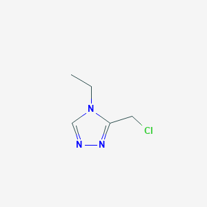 molecular formula C5H8ClN3 B1291725 3-(氯甲基)-4-乙基-4H-1,2,4-三唑 CAS No. 769115-51-7