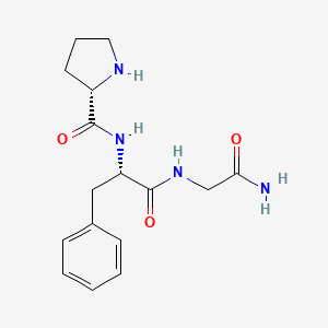 (S)-N-((S)-1-((2-Amino-2-oxoethyl)amino)-1-oxo-3-phenylpropan-2-yl)pyrrolidine-2-carboxamide