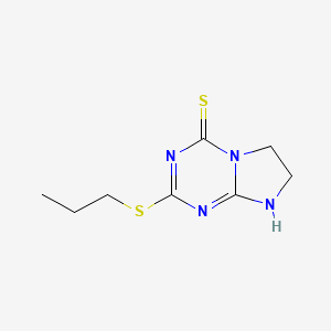 2-(Propylsulfanyl)-6,7-dihydroimidazo[1,2-a][1,3,5]triazine-4(1H)-thione