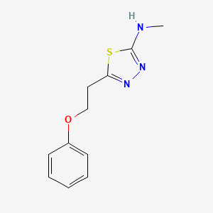 N-Methyl-5-(2-phenoxyethyl)-1,3,4-thiadiazol-2-amine