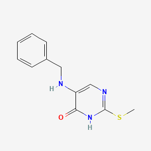 5-(Benzylamino)-2-(methylsulfanyl)pyrimidin-4(3H)-one