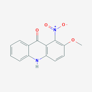 molecular formula C14H10N2O4 B12917330 2-Methoxy-1-nitroacridin-9(10H)-one CAS No. 89974-77-6