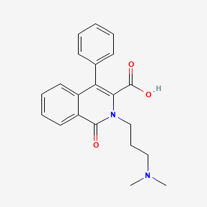 3-Isoquinolinecarboxylic acid, 1,2-dihydro-2-(3-(dimethylamino)propyl)-1-oxo-4-phenyl-