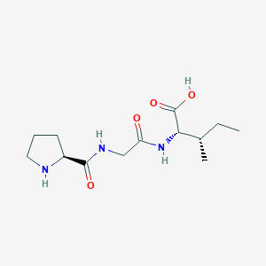 molecular formula C13H23N3O4 B12917365 L-Prolylglycyl-L-isoleucine CAS No. 82793-79-1