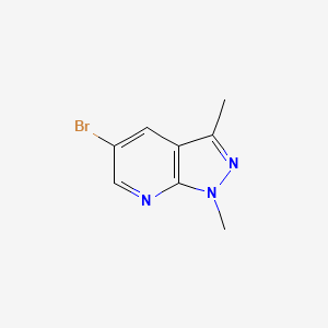 molecular formula C8H8BrN3 B1291737 5-溴-1,3-二甲基-1H-吡唑并[3,4-b]吡啶 CAS No. 1016842-99-1