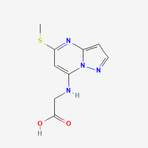 N-[5-(Methylsulfanyl)pyrazolo[1,5-a]pyrimidin-7-yl]glycine