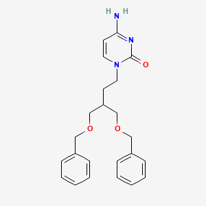 4-Amino-1-{4-(benzyloxy)-3-[(benzyloxy)methyl]butyl}pyrimidin-2(1h)-one