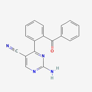 2-Amino-4-(2-benzoylphenyl)pyrimidine-5-carbonitrile