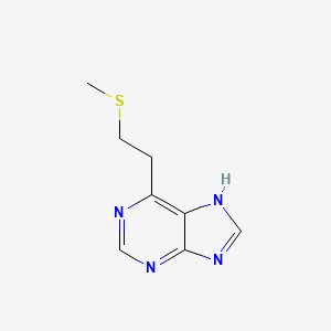 6-[2-(Methylsulfanyl)ethyl]-7H-purine