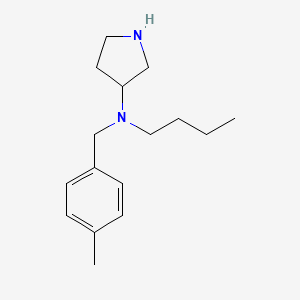 molecular formula C16H26N2 B12917424 N-Butyl-N-[(4-methylphenyl)methyl]pyrrolidin-3-amine CAS No. 820984-55-2