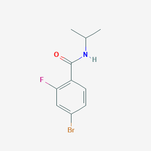 molecular formula C10H11BrFNO B1291743 4-溴-2-氟-N-异丙基苯甲酰胺 CAS No. 877383-76-1